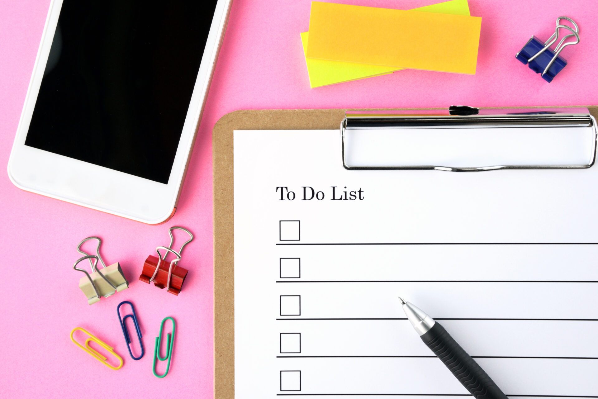 タスクのチェックシートのイメージ