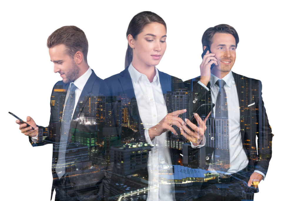 デジタル化する働き方を実践する従業員