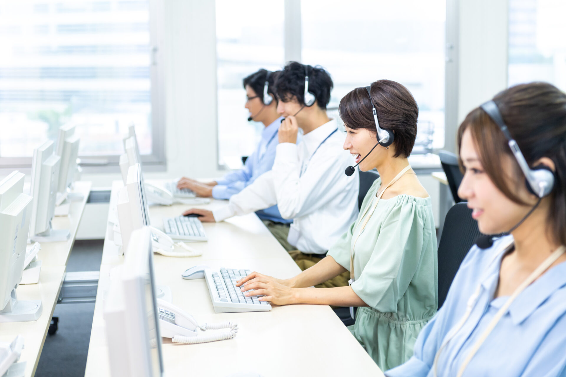 ノンコア業務でアウトソーシングしたテレフォンオペレーター