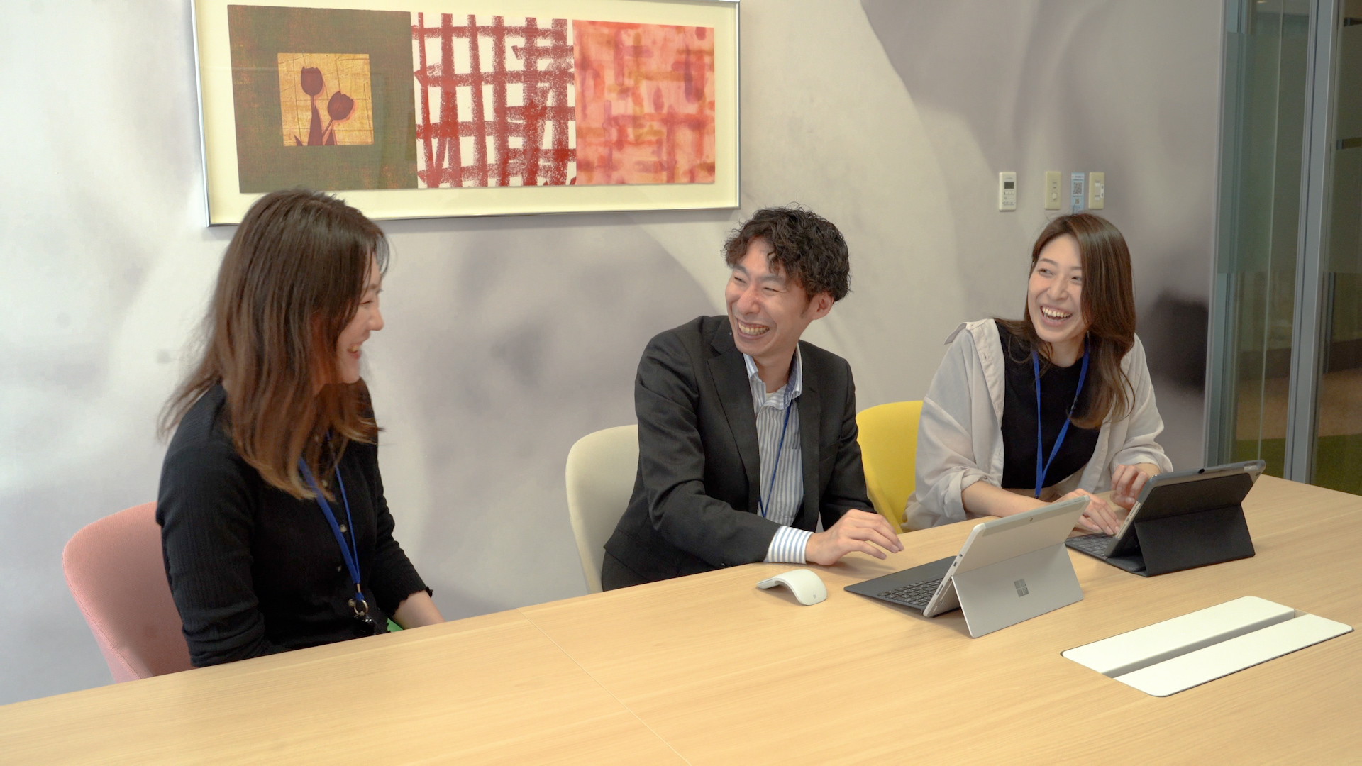 富士ソフト様 談笑